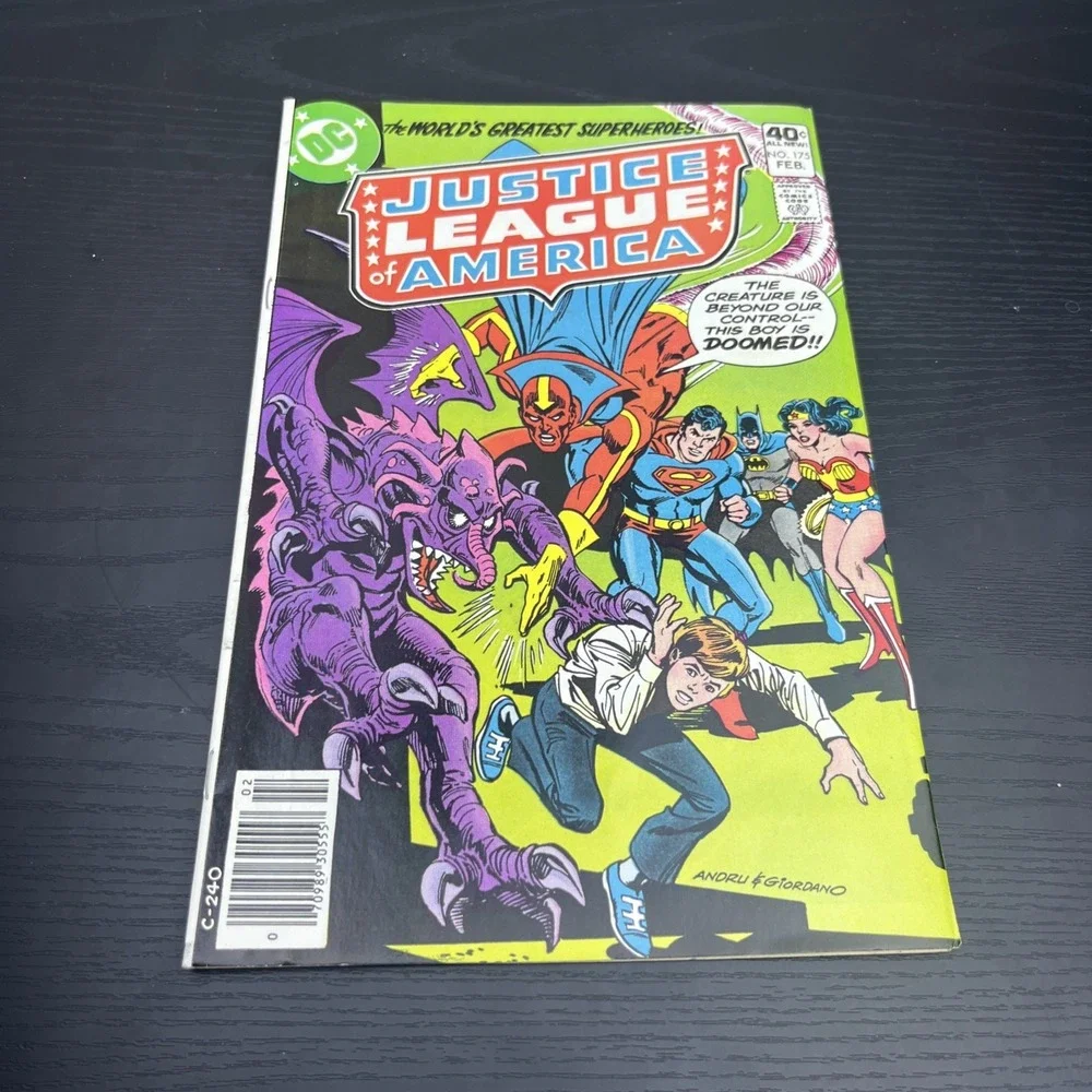 Justice League Of America #175‎ DC Comic Superman Batman Flash Red Tornado Atom
